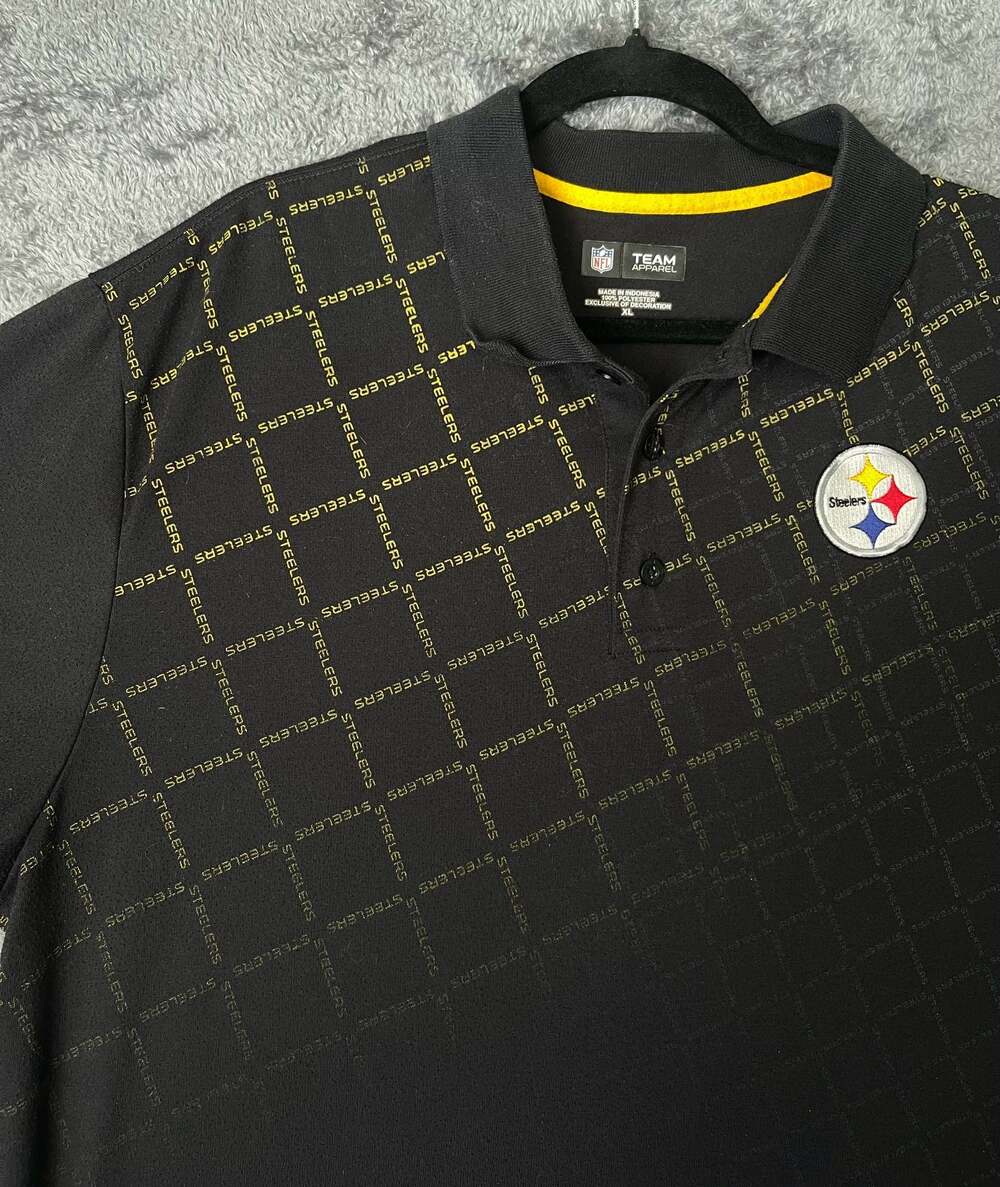 NFL Team Apparel Pittsburgh Steelers Polo Shirt XL